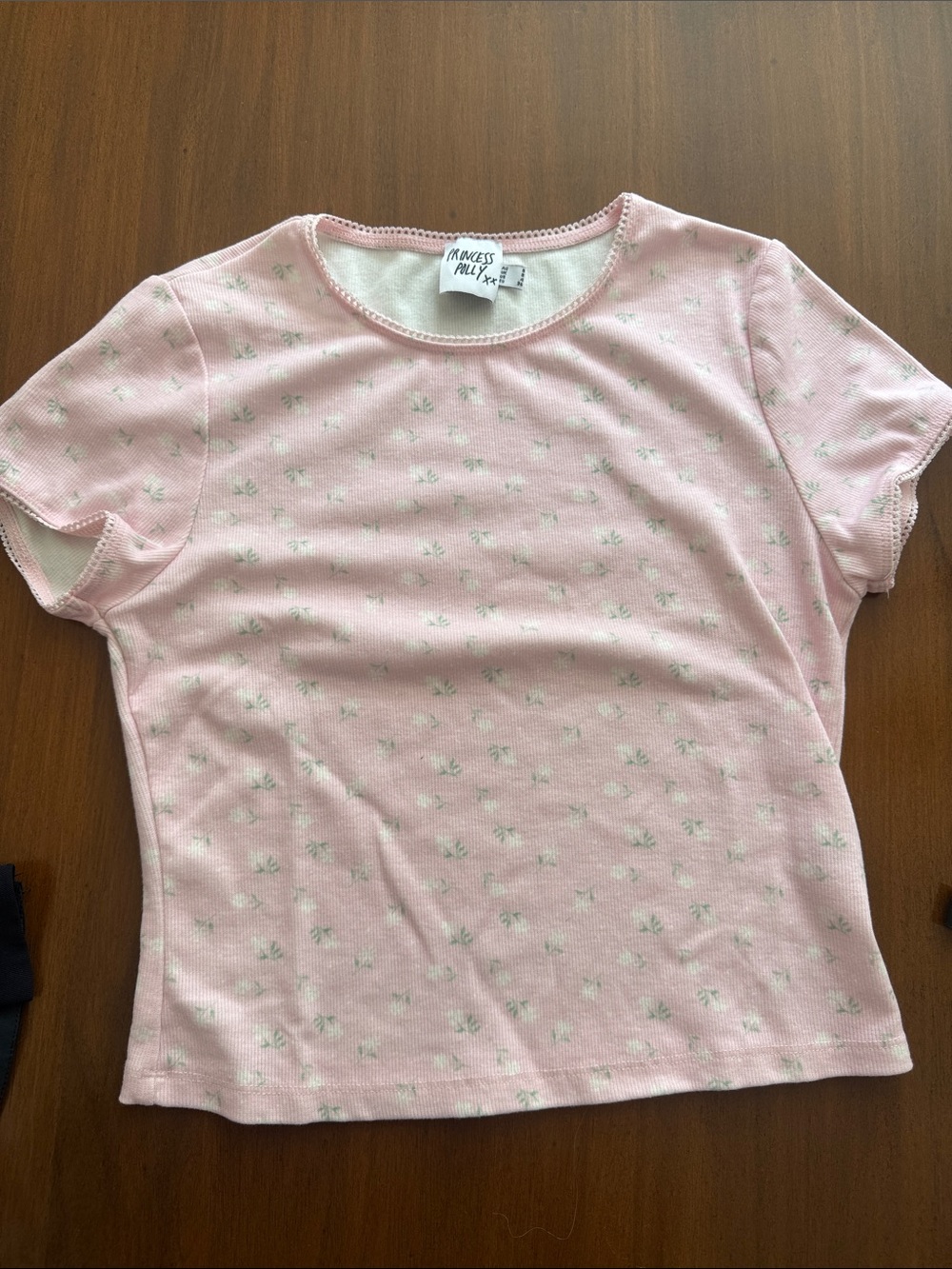 Princess Polly Light Pink Floral Tee